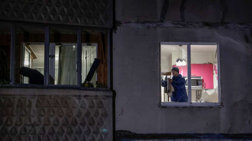 Aftermath of a Russian air strike in Kharkiv