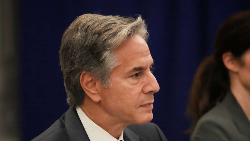 U.S. Secretary of State Antony Blinken attends a meeting on the sidelines of the United Nations General Assembly in New York