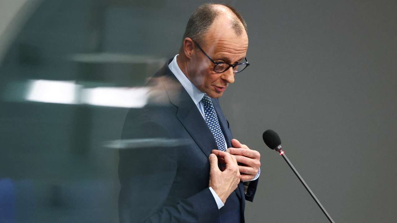 German Chancellor Merz attends plenum session of the Bundestag, in Berlin