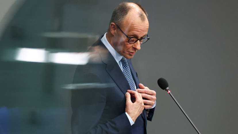 German Chancellor Merz attends plenum session of the Bundestag, in Berlin