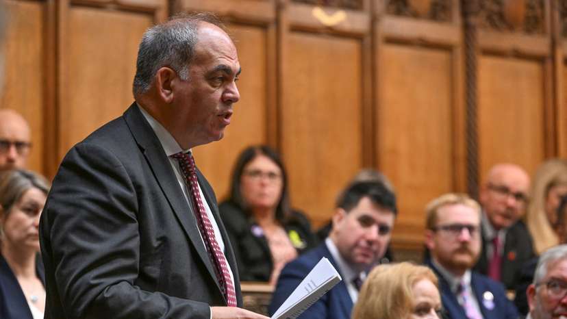 FILE PHOTO: Labour MP Bambos Charalambous speaks at the House of Commons in London