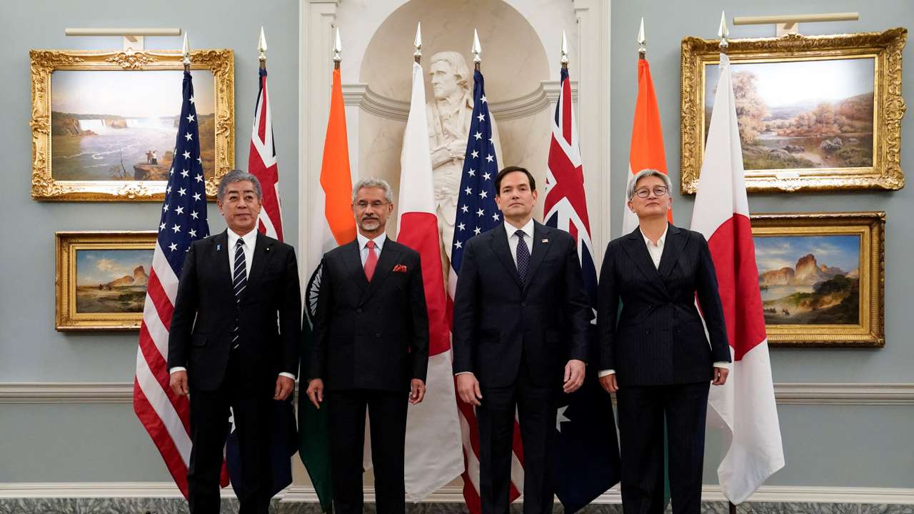 U.S. Secretary of State Rubio meets with Indian External Affairs Minister Jaishankar, Australian Foreign Minister Wong and Japanese Foreign Minister Takeshi, in Washington