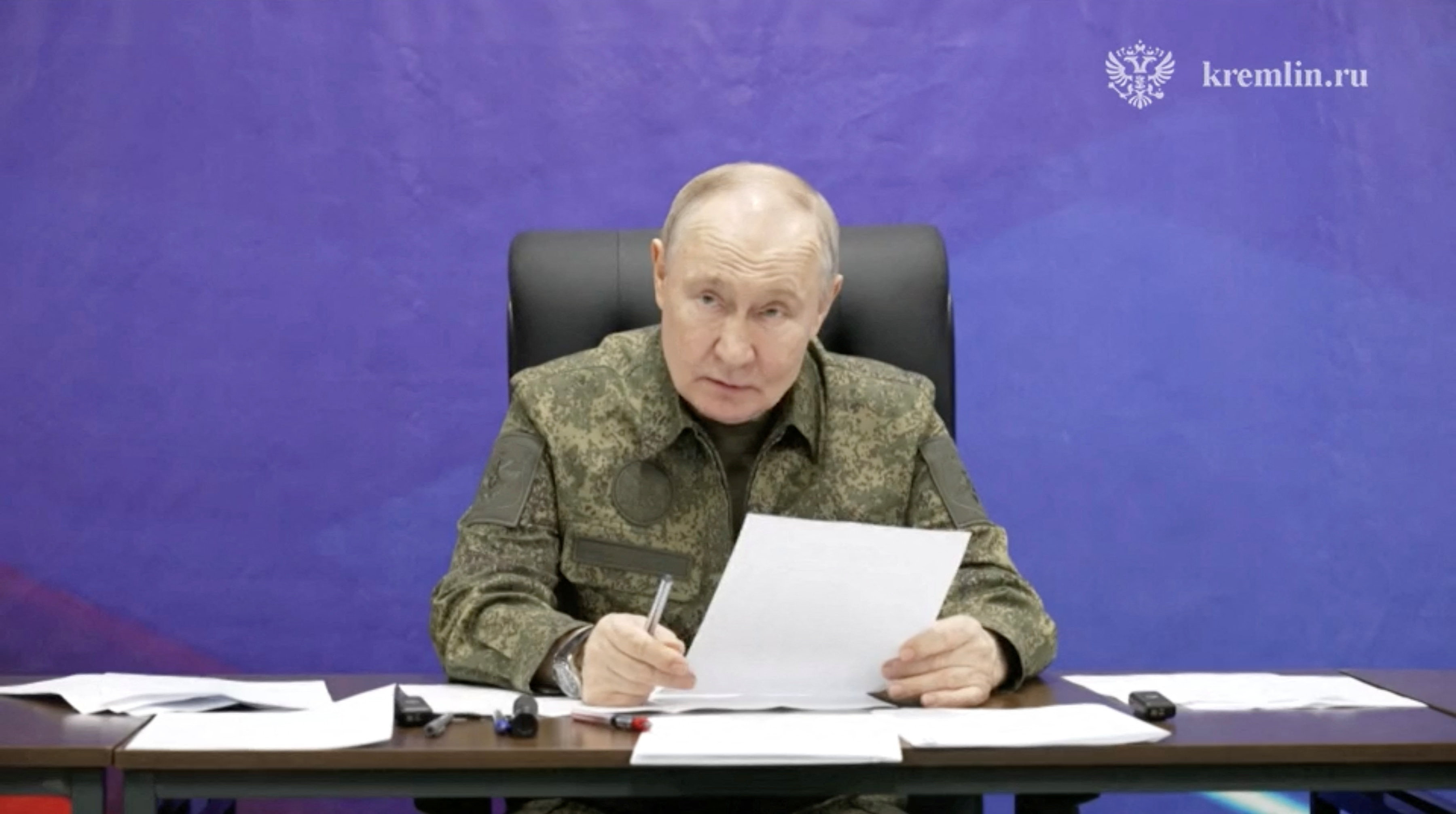 Russia's President Putin visits armed forces' command post amid Russia-Ukraine conflict