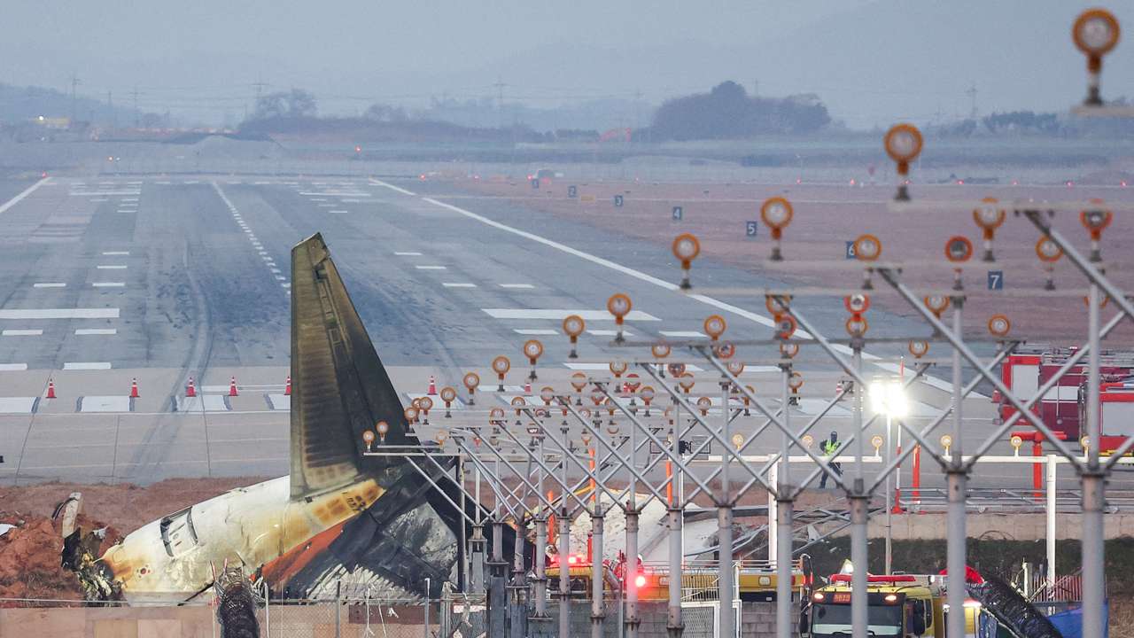 FILE PHOTO: Aftermath of Jeju Air crash at South Korea's Muan airport