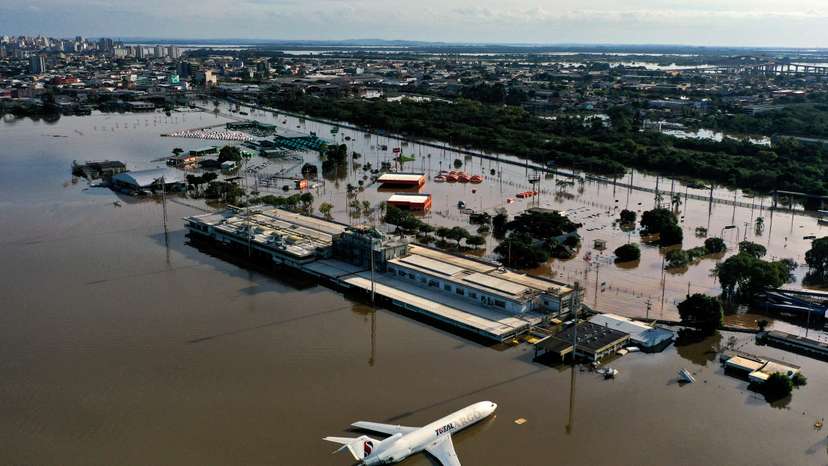 Floods due to heavy rains in Rio Grande do Sul in Brazil