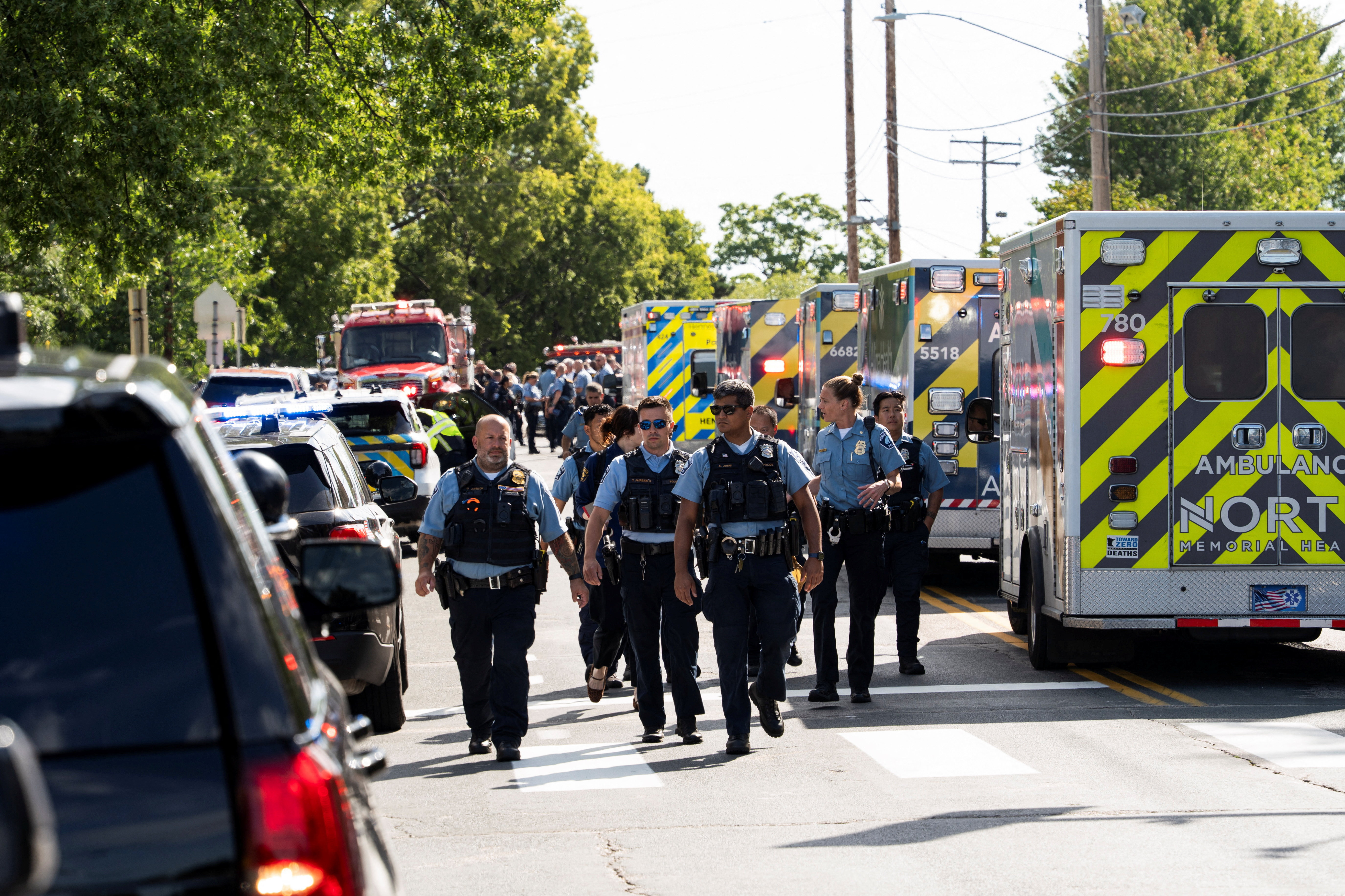 Shooting at Annunciation Church, which is also home to a an elementary school, in Minneapolis
