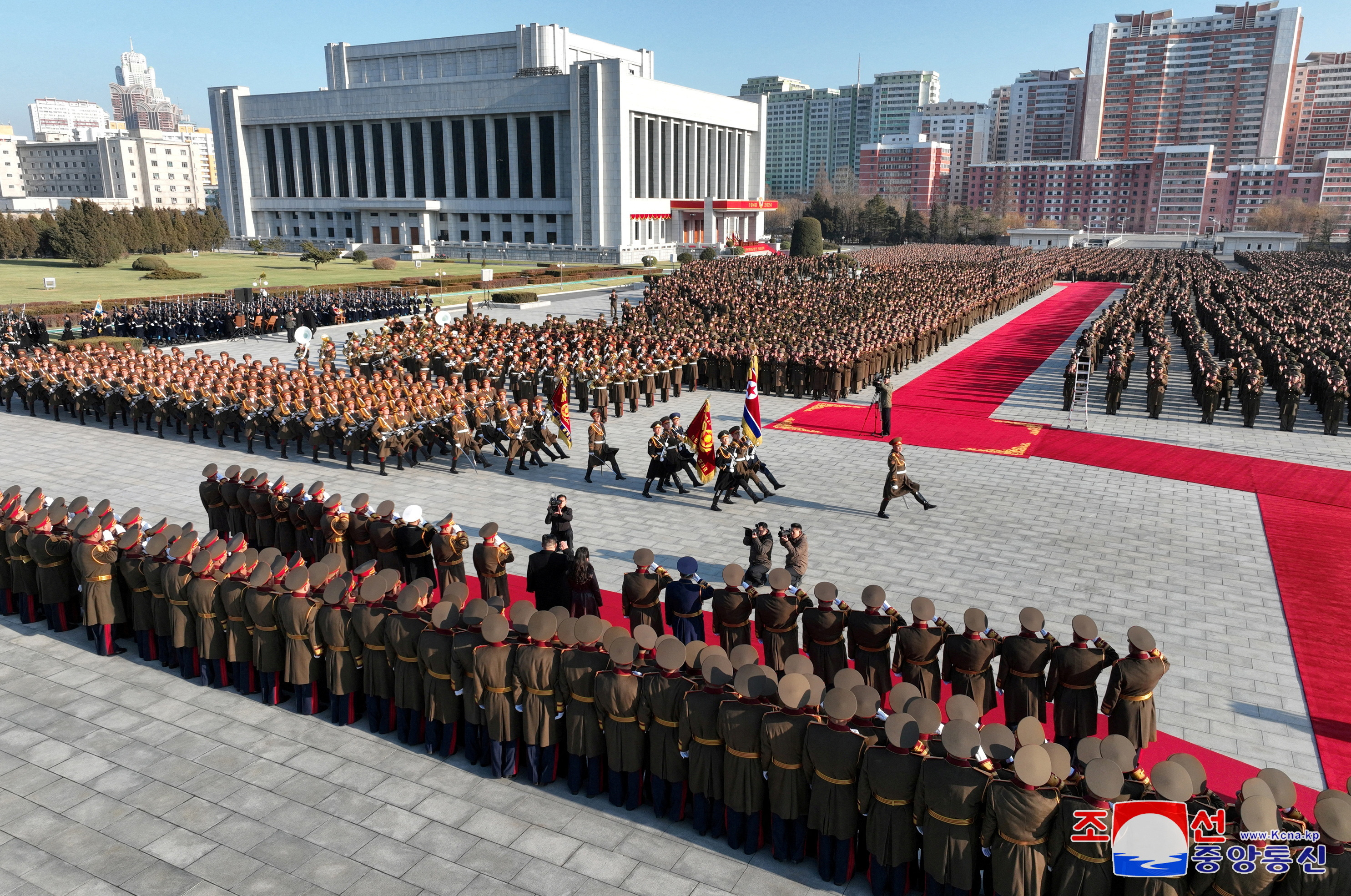FILE PHOTO: 76th anniversary of the founding of the Korean People's Army