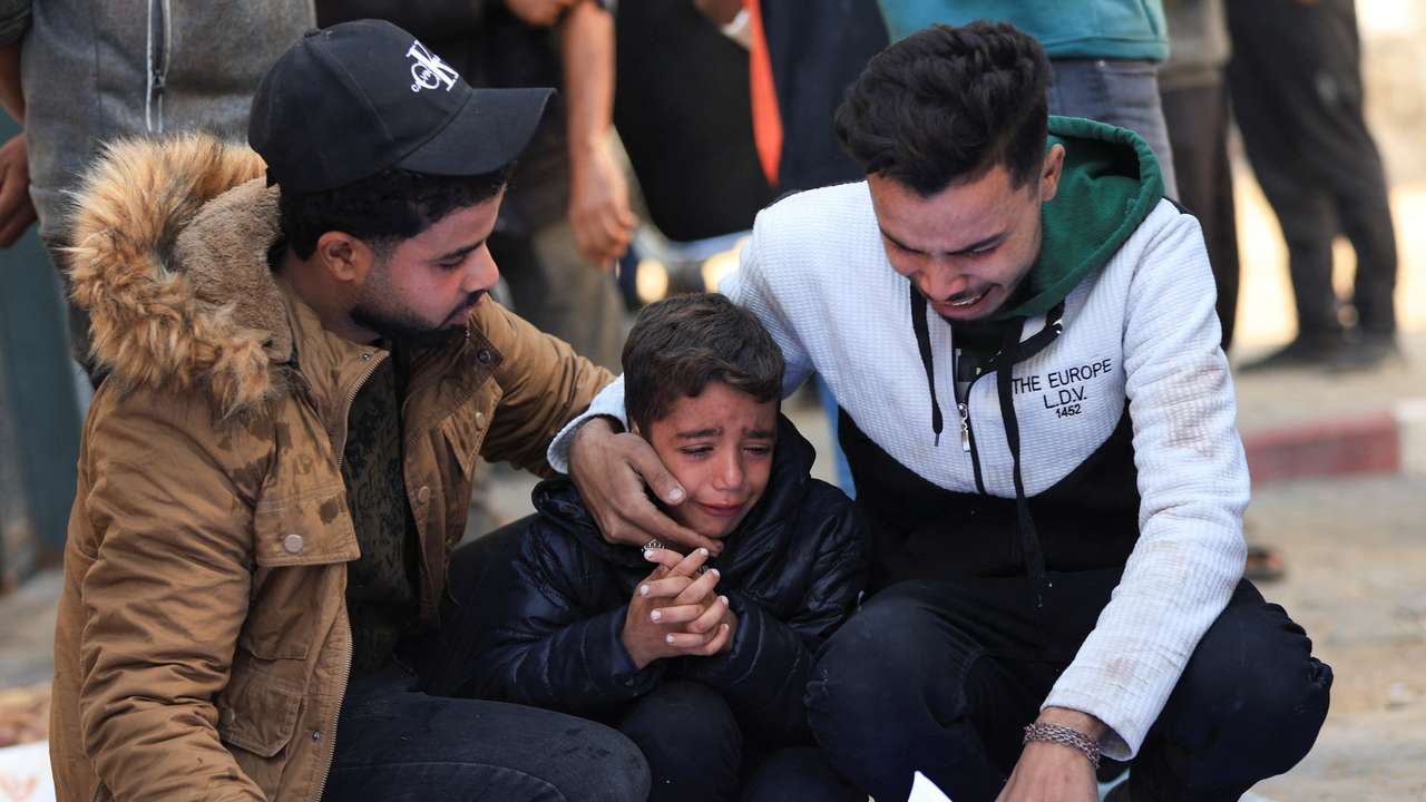 Aftermath of an Israeli strike in Gaza City