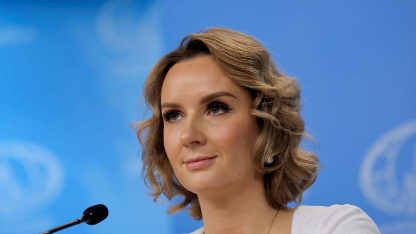 Russian Presidential Commissioner for Children's Rights Lvova-Belova attends a news conference in Moscow