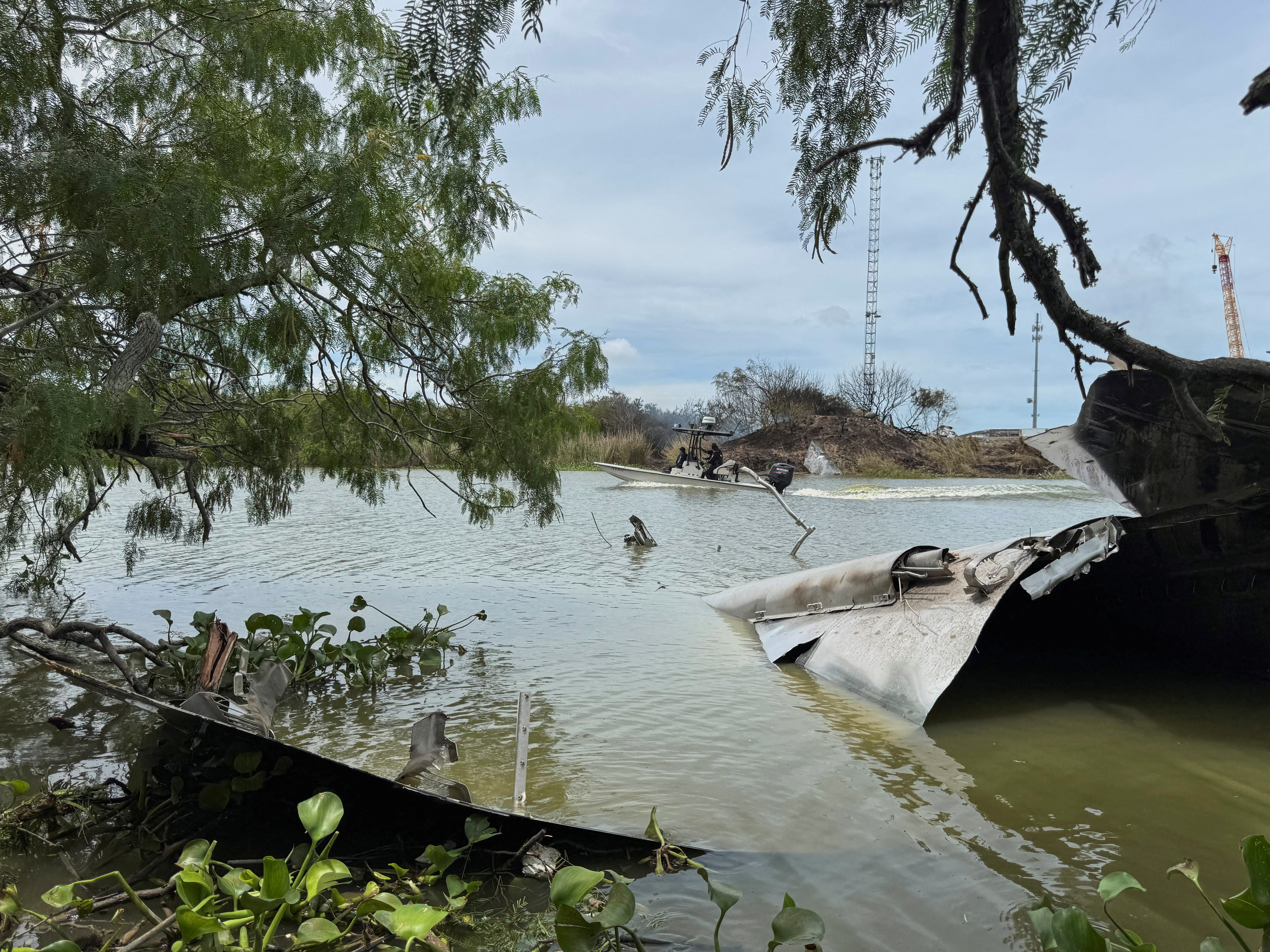 Debris from a SpaceX craft in Matamoros
