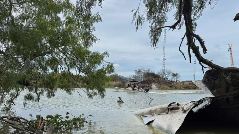 Debris from a SpaceX craft in Matamoros
