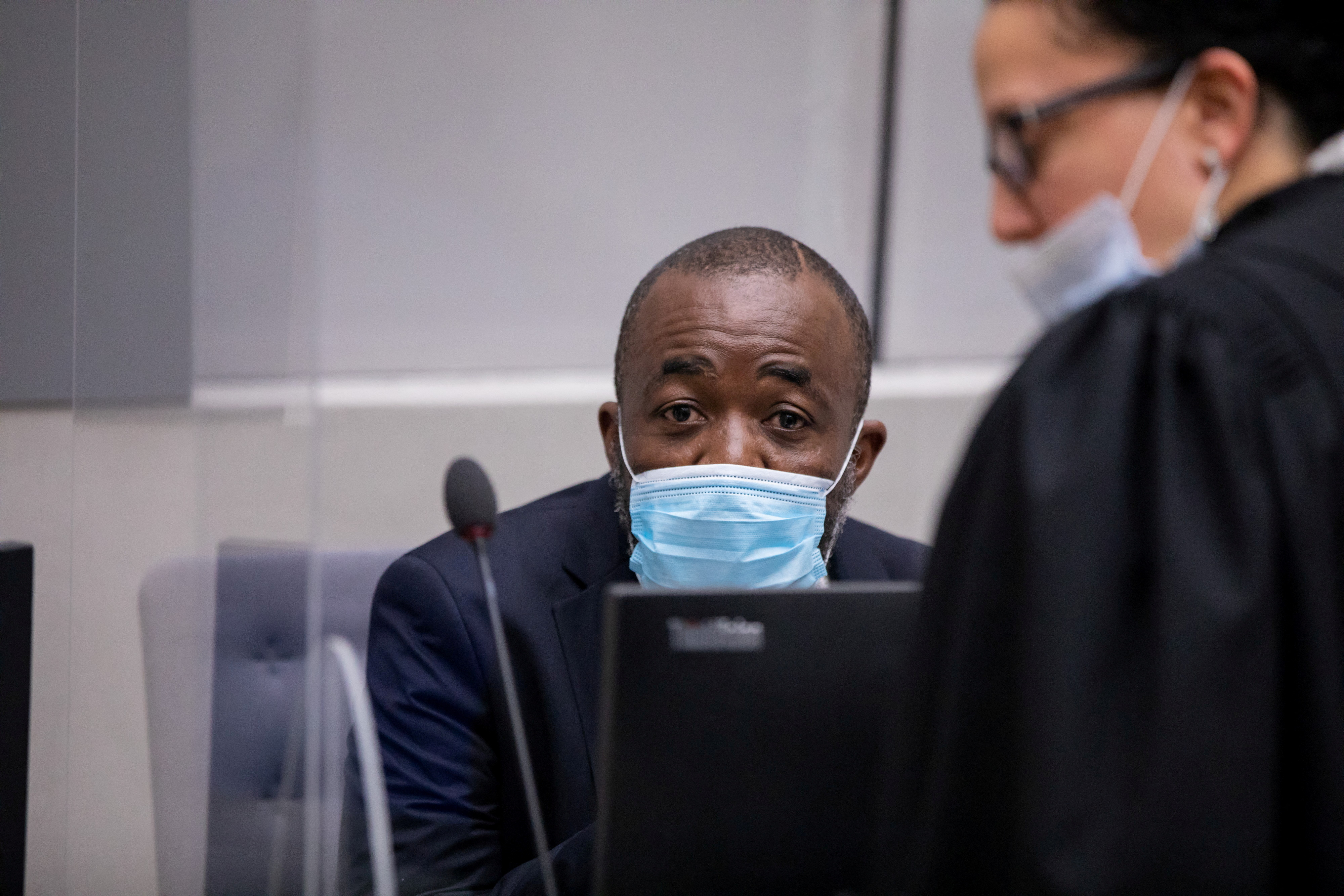 FILE PHOTO: Alleged leaders of Central African Republic militias and Yekatom Patrice-Edouard Ngaissona appears before the International Criminal Court (ICC) in The Hague