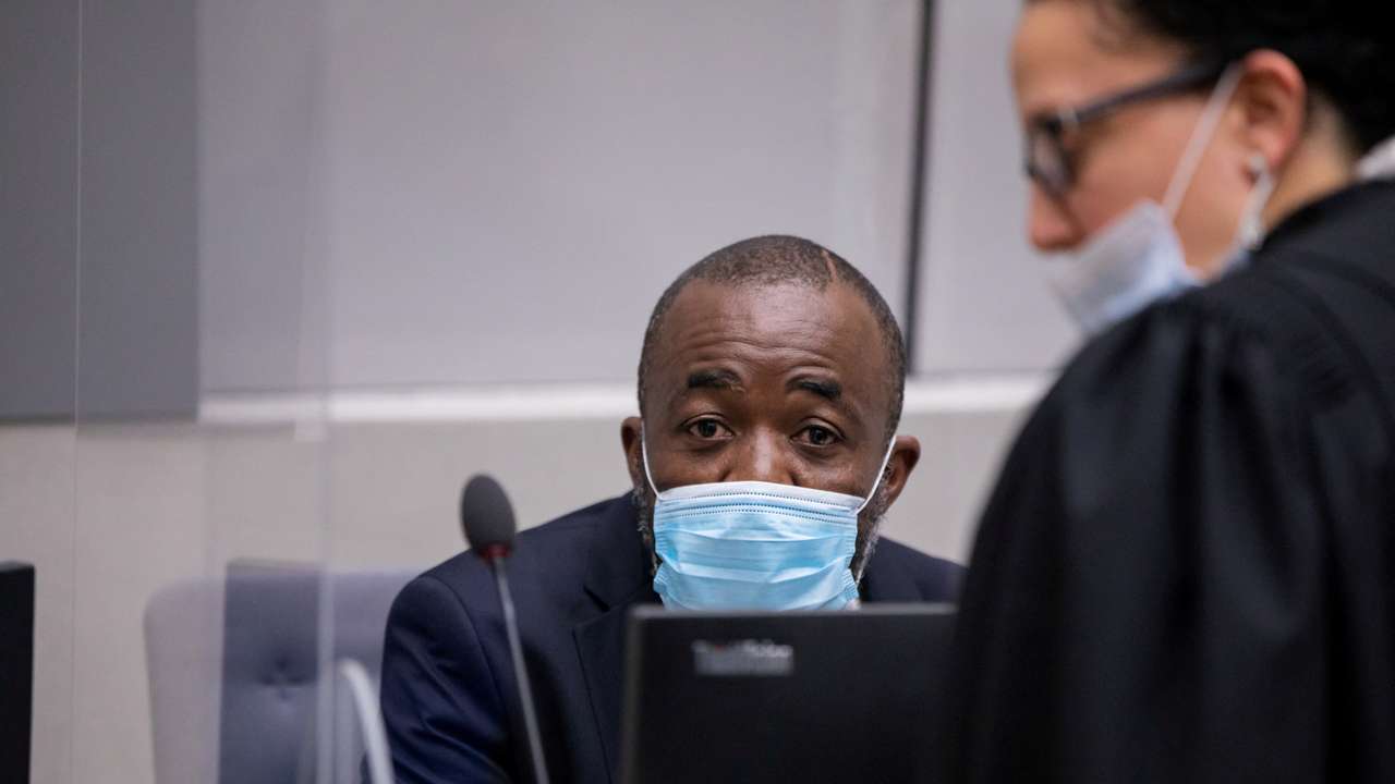 FILE PHOTO: Alleged leaders of Central African Republic militias and Yekatom Patrice-Edouard Ngaissona appears before the International Criminal Court (ICC) in The Hague