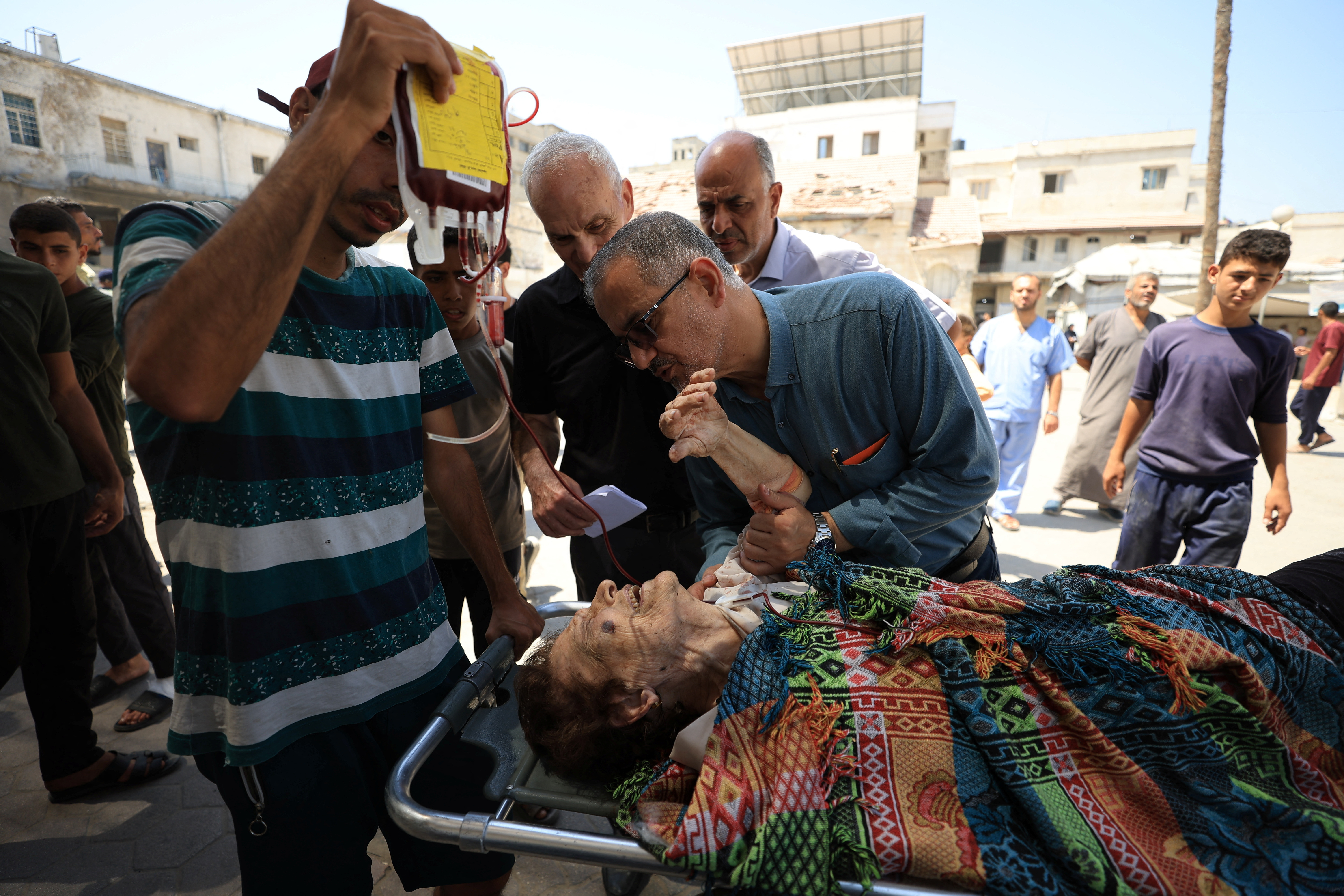 Aftermmath of an Israeli strike on The Church of the Holy Family in Gaza City