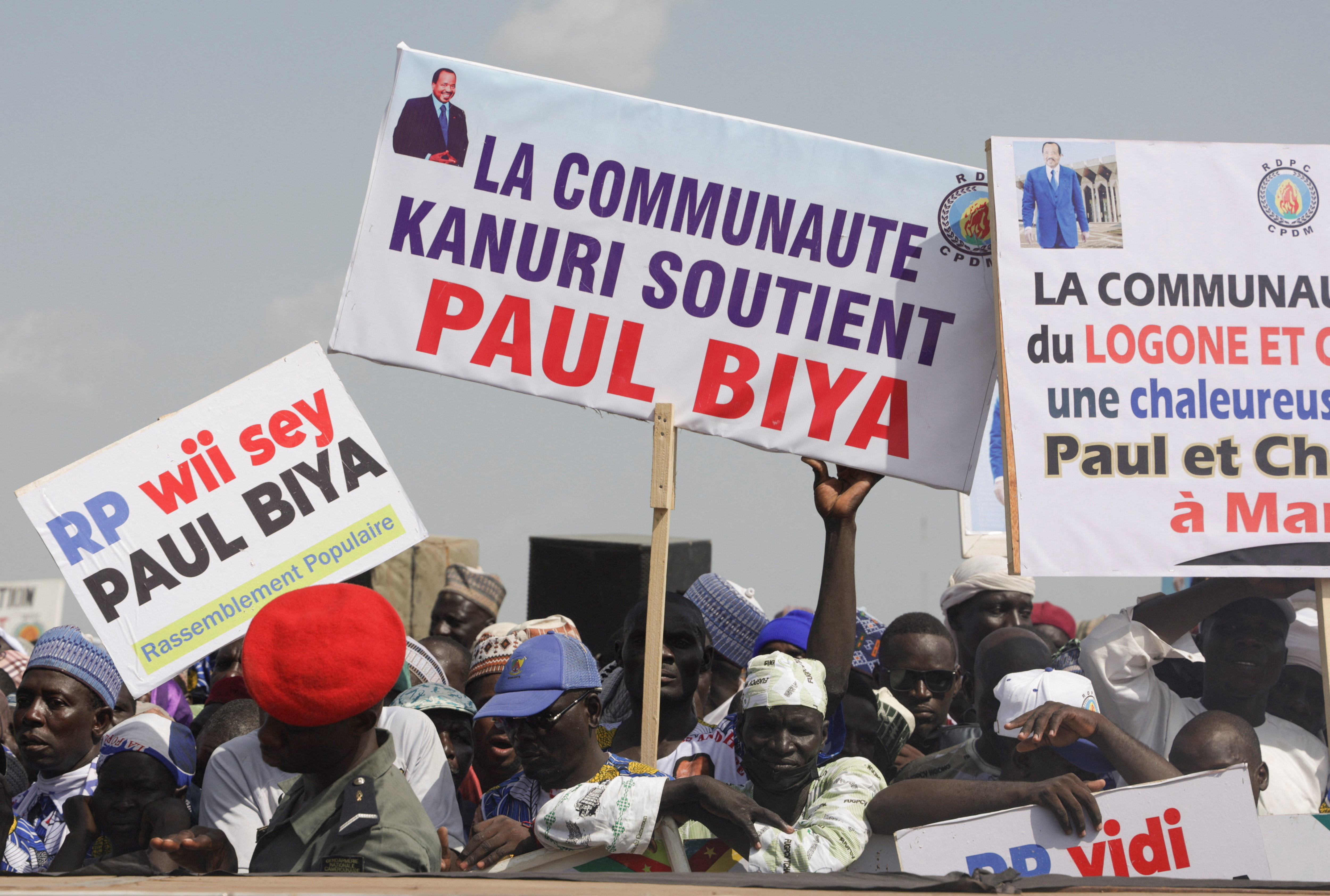 Cameroon's 92-year-old President Paul Biya launches re-election campaign in Maroua