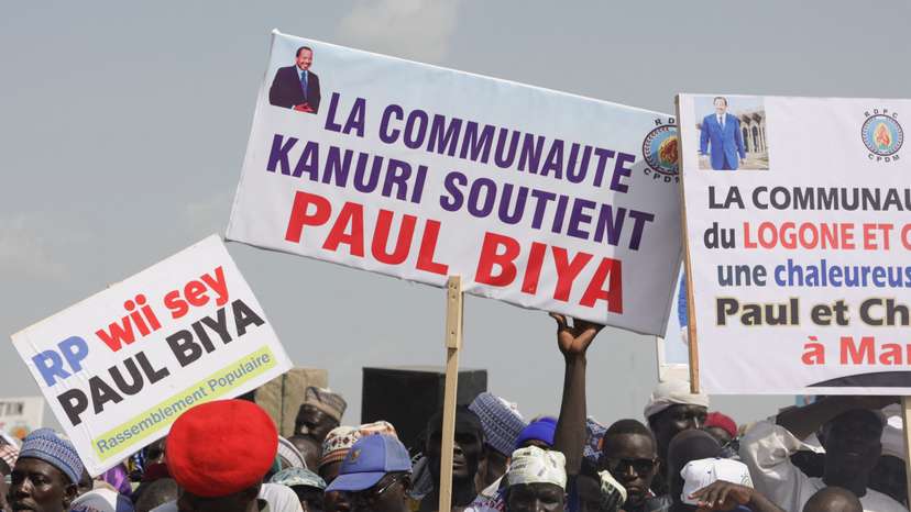 Cameroon's 92-year-old President Paul Biya launches re-election campaign in Maroua