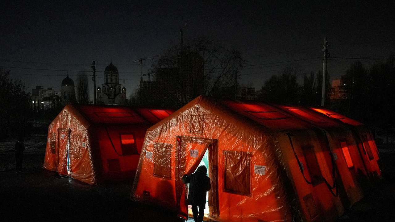 Power blackout in Kyiv
