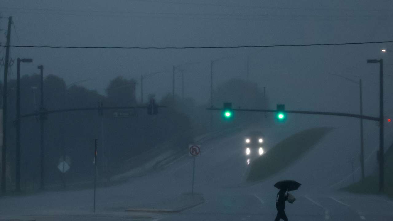 Hurricane Milton approaches, in Florida
