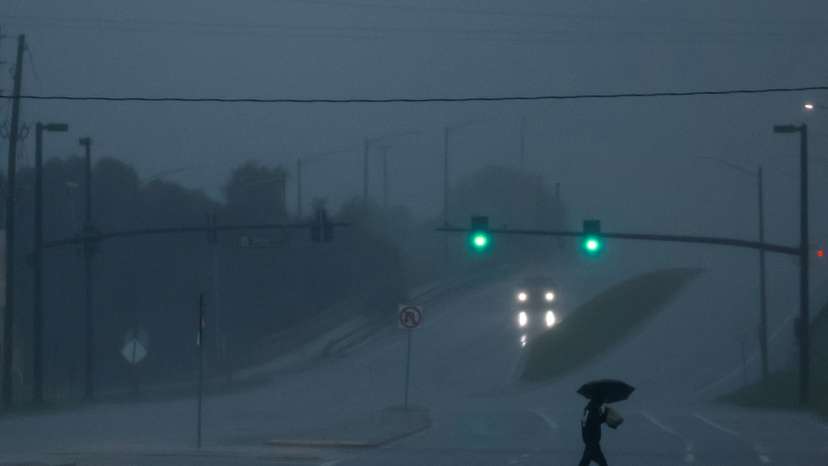 Hurricane Milton approaches, in Florida
