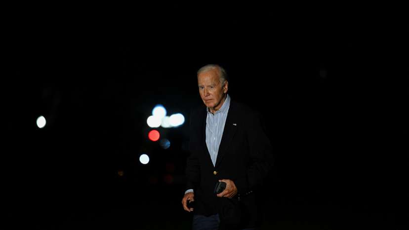 U.S. President Biden returns to White House in Washington
