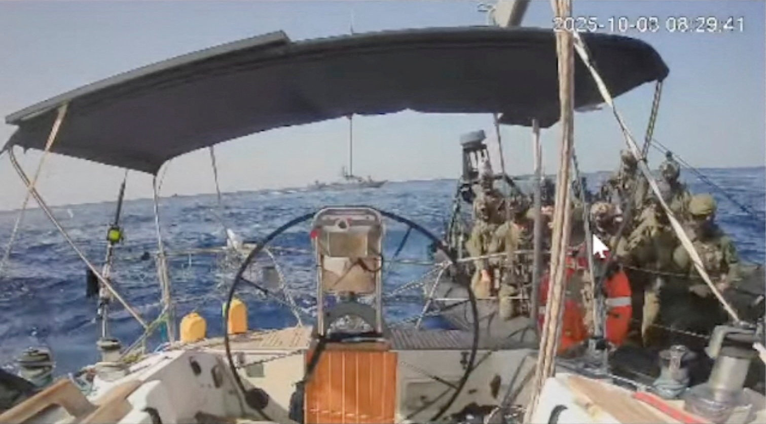 Interception of the Global Sumud Flotilla's Marinette