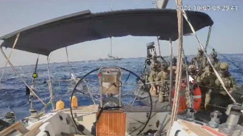Interception of the Global Sumud Flotilla's Marinette