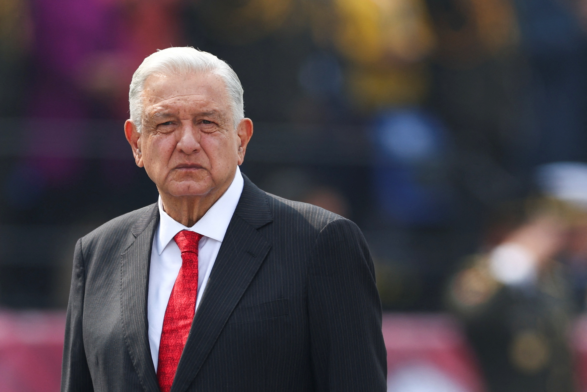 Military parade to celebrate the Independence Day hosted by Mexico's President Lopez Obrador, in Mexico City