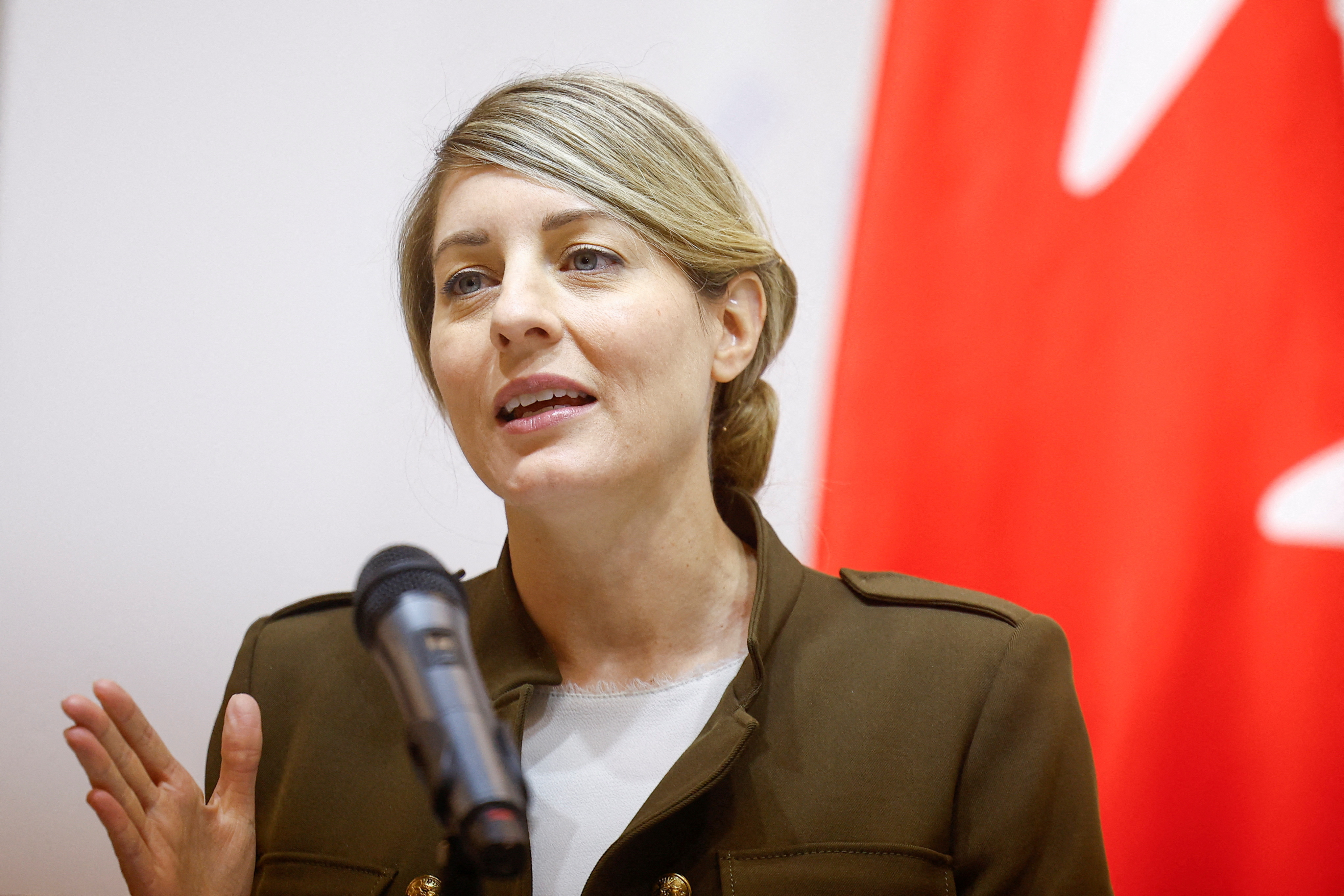 FILE PHOTO: Canadian Foreign Minister Joly visits Kyiv