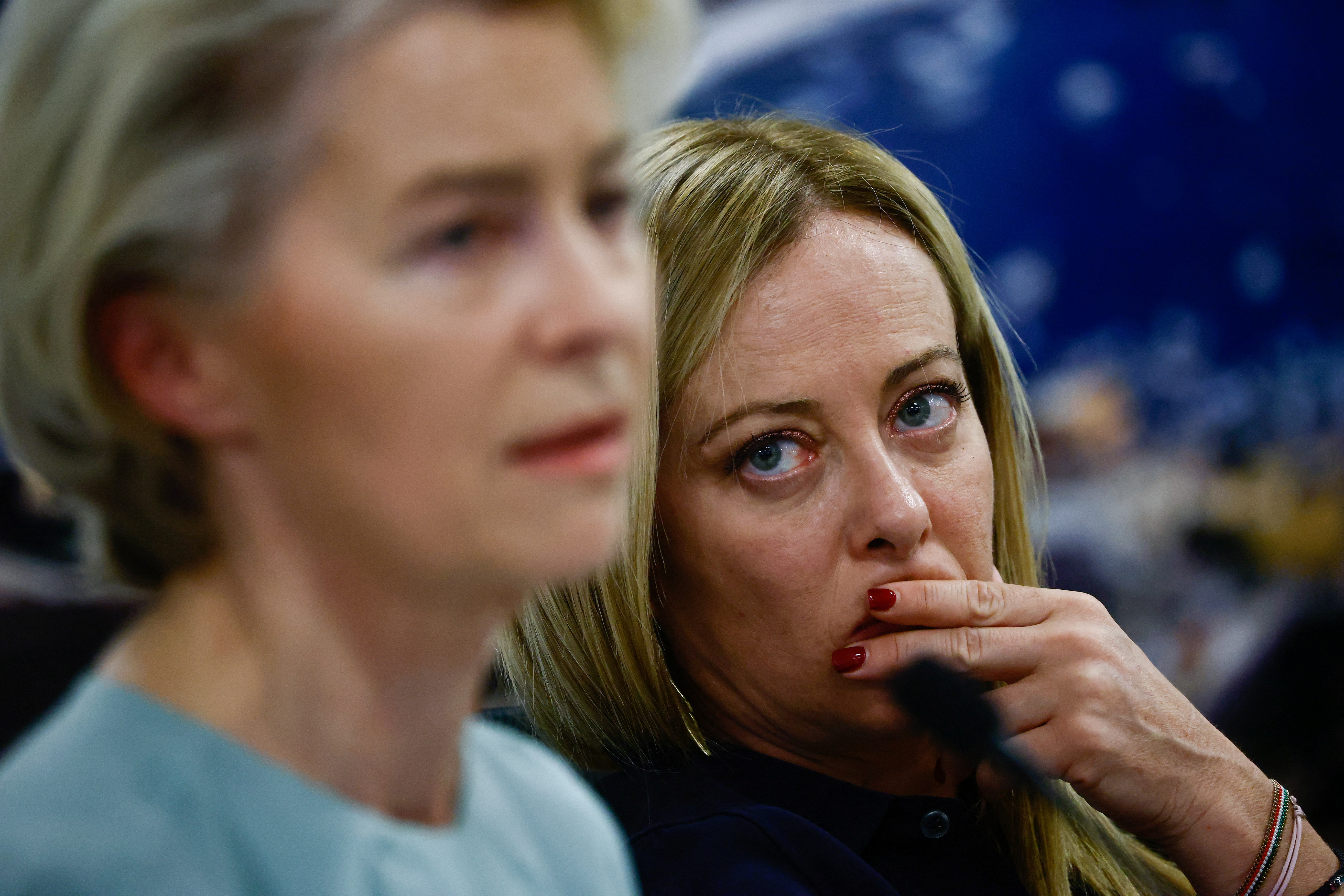 EU chief Ursula von der Leyen and Italian PM Giorgia Meloni visit Lampedusa