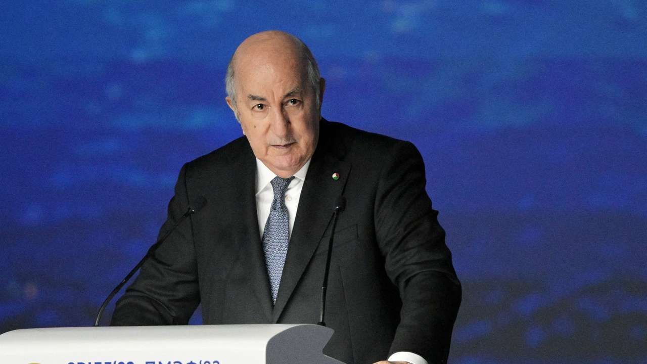 FILE PHOTO: Algerian President Tebboune attends St Petersburg International Economic Forum