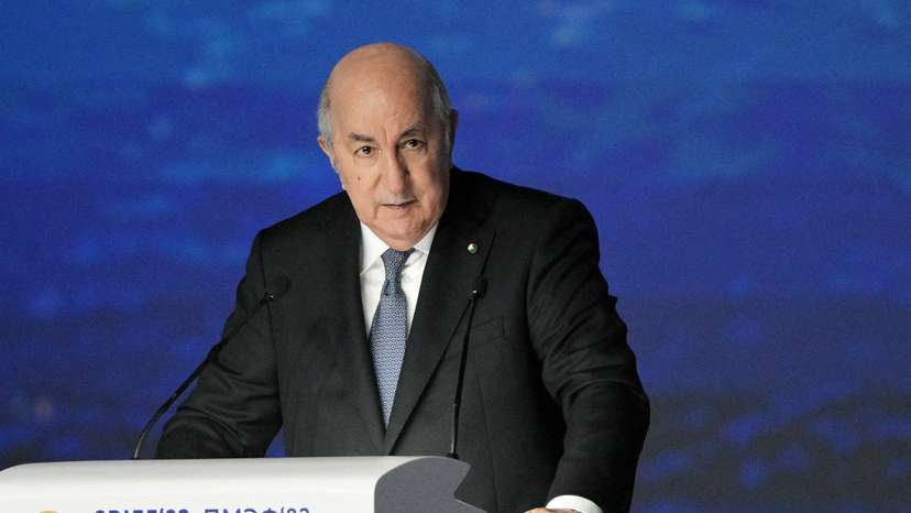 FILE PHOTO: Algerian President Tebboune attends St Petersburg International Economic Forum