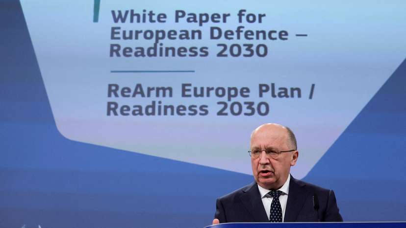 FILE PHOTO: European Commission presents white paper on the future of European defence, in Brussels