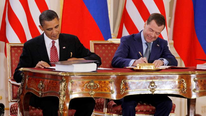 FILE PHOTO: Signing of the New START agreement at Prague Castle