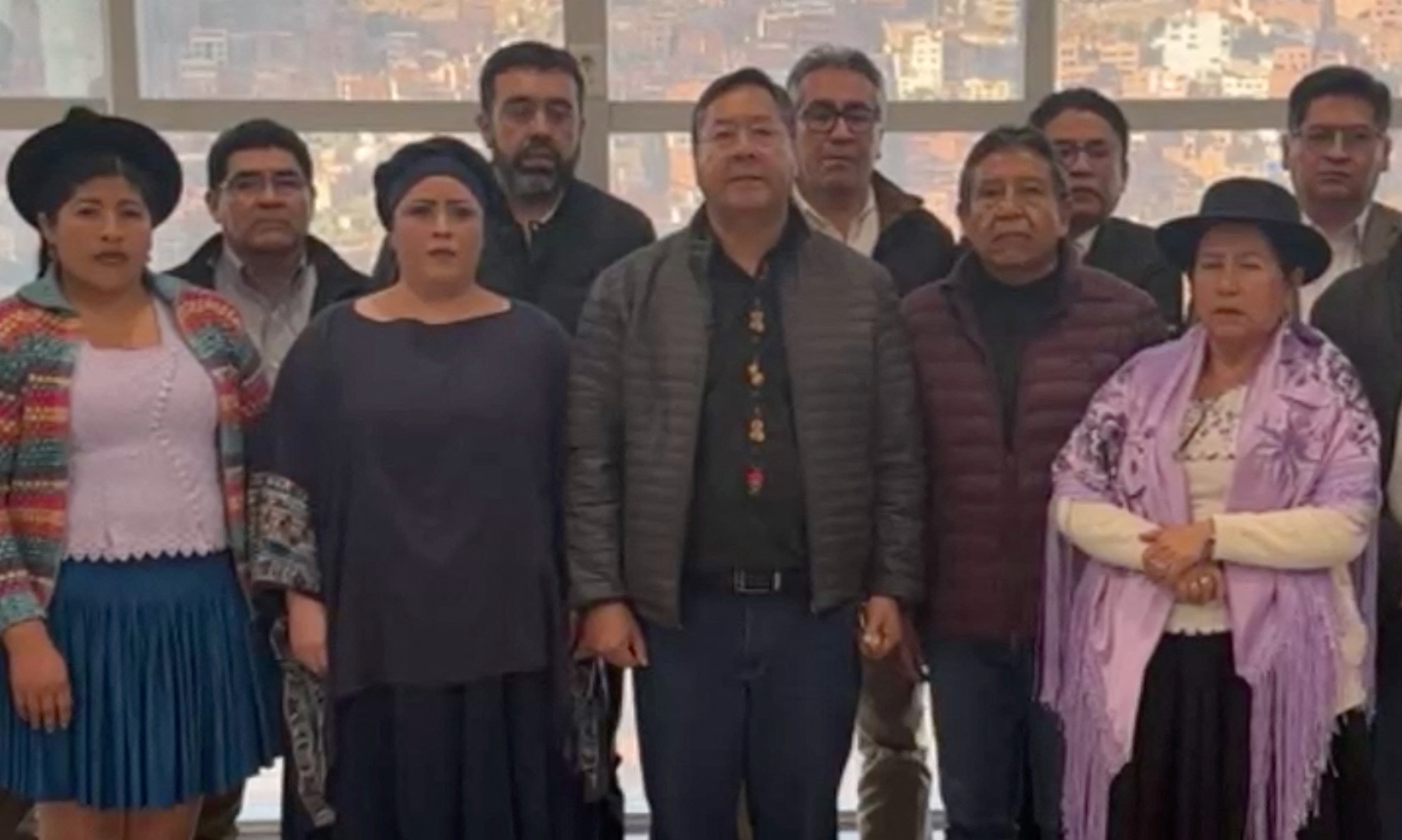 Bolivian President Luis Arce speaks as Bolivia is facing a coup attempt, in La Paz