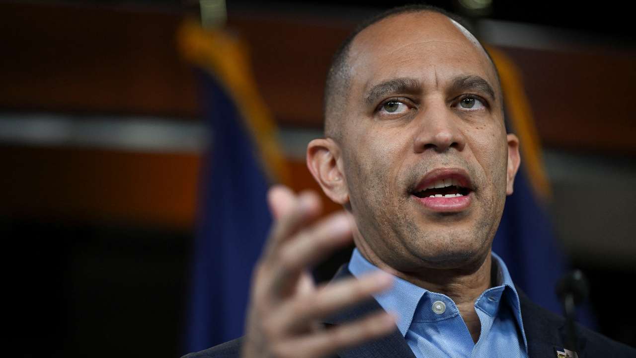 Minority Leader Jeffries Holds a Press Conference Amid Shutdown