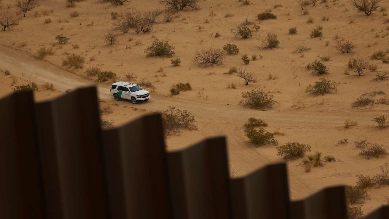Surveillance along the Mexico-U.S. border, in Ciudad Juarez