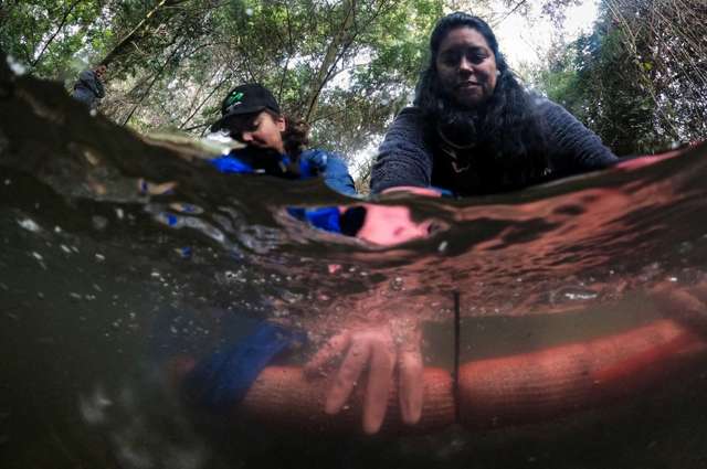 Group uses human and animal hair to clean waterways of oils, heavy metals, and even bacteria, in Chile