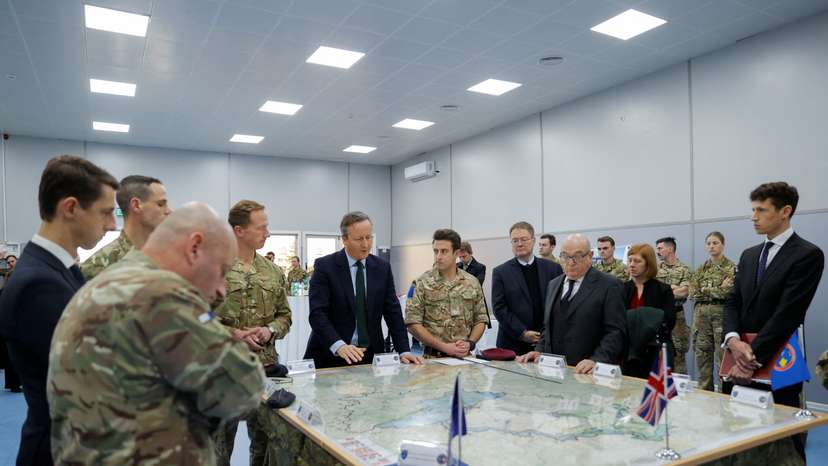British Foreign Secretary David Cameron visits Kosovo