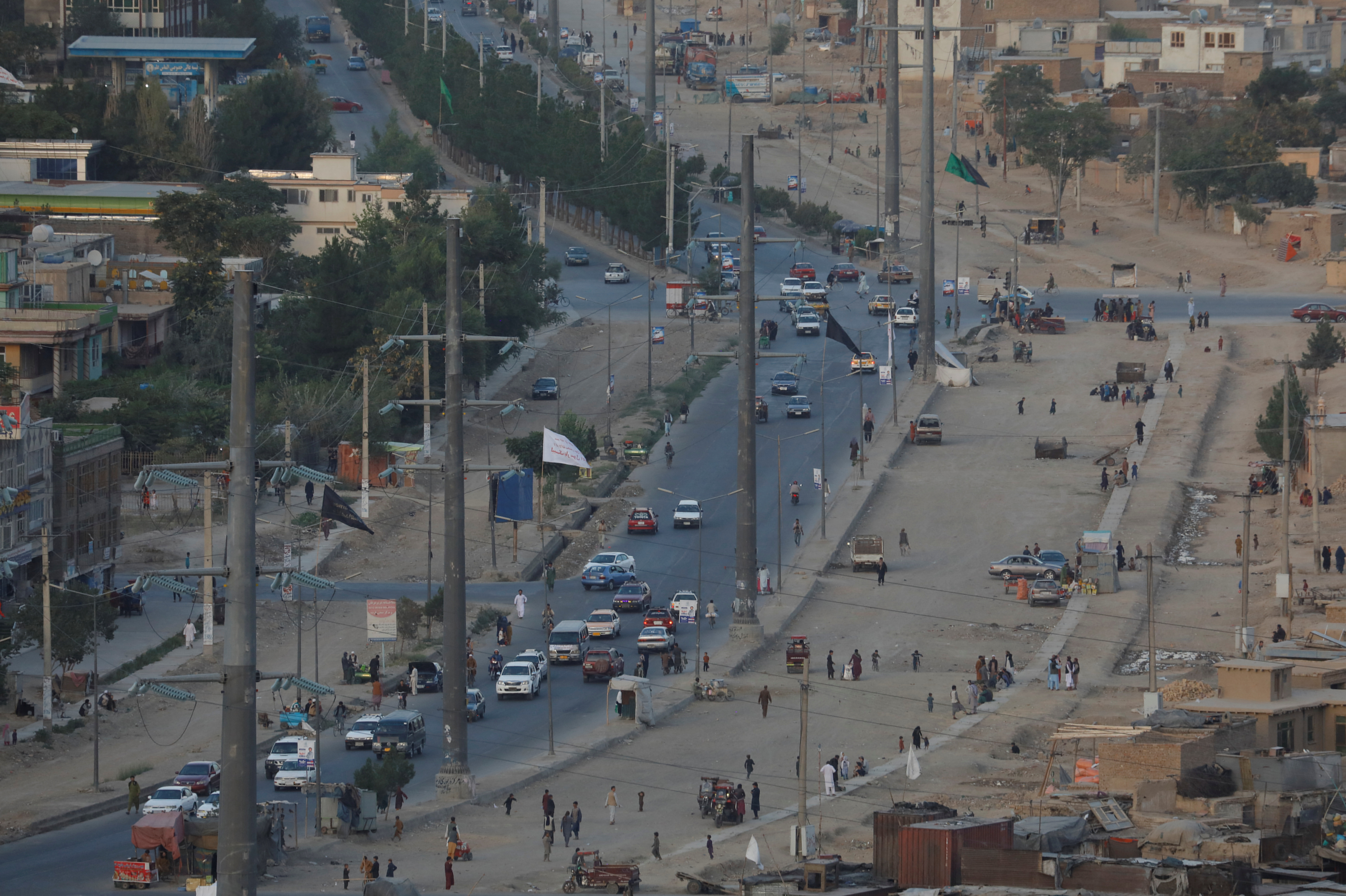 A general view of a street in Kabul