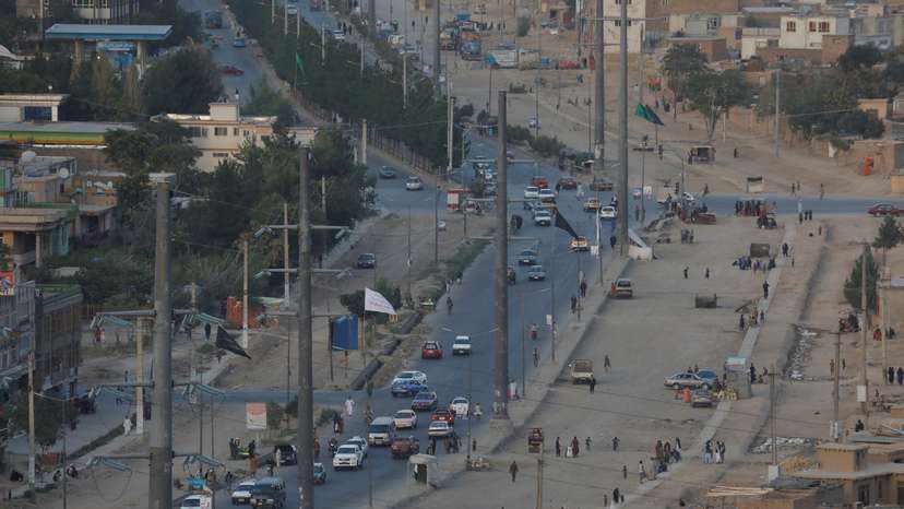 A general view of a street in Kabul