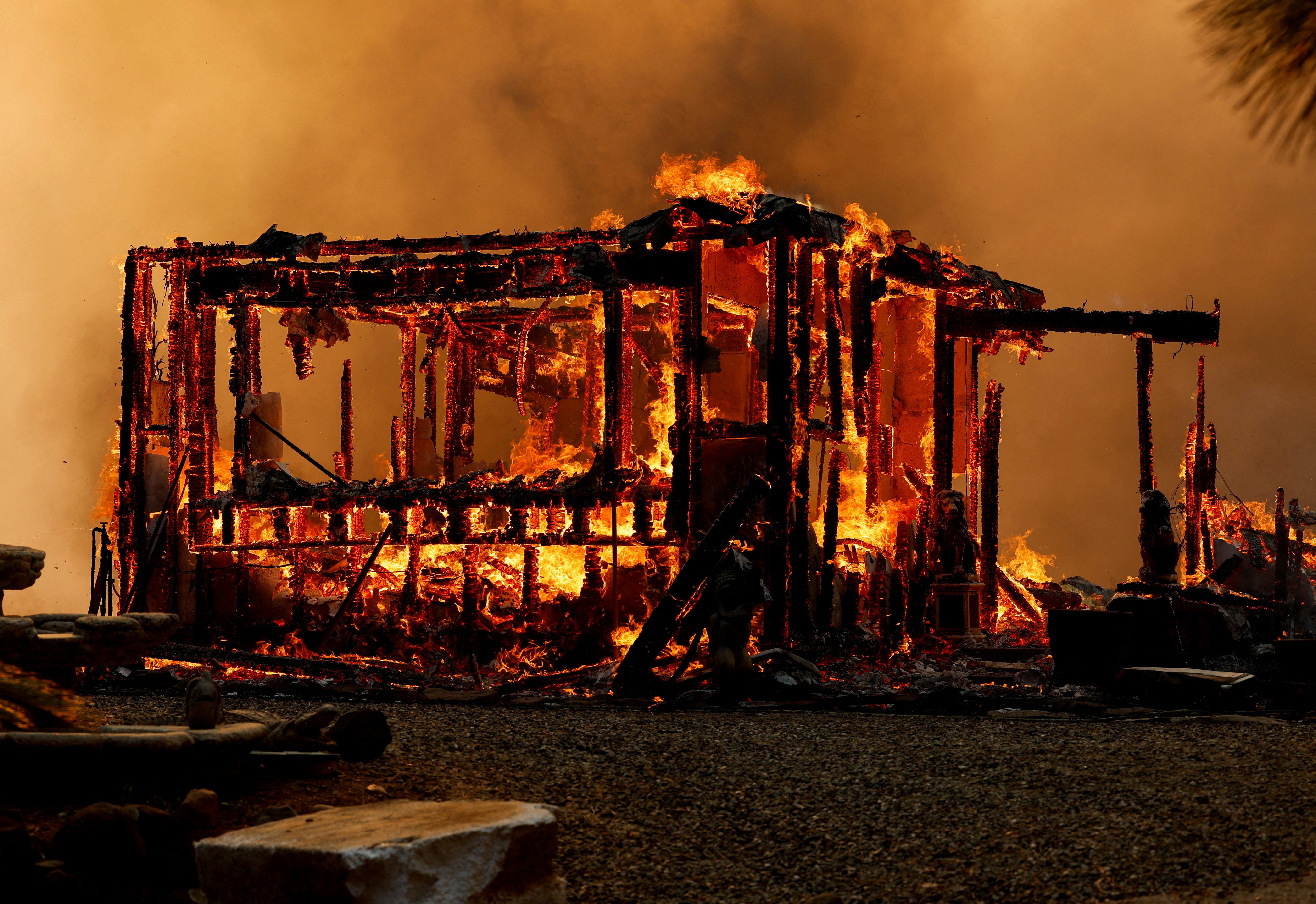 Wildfire in Forest Ranch, California