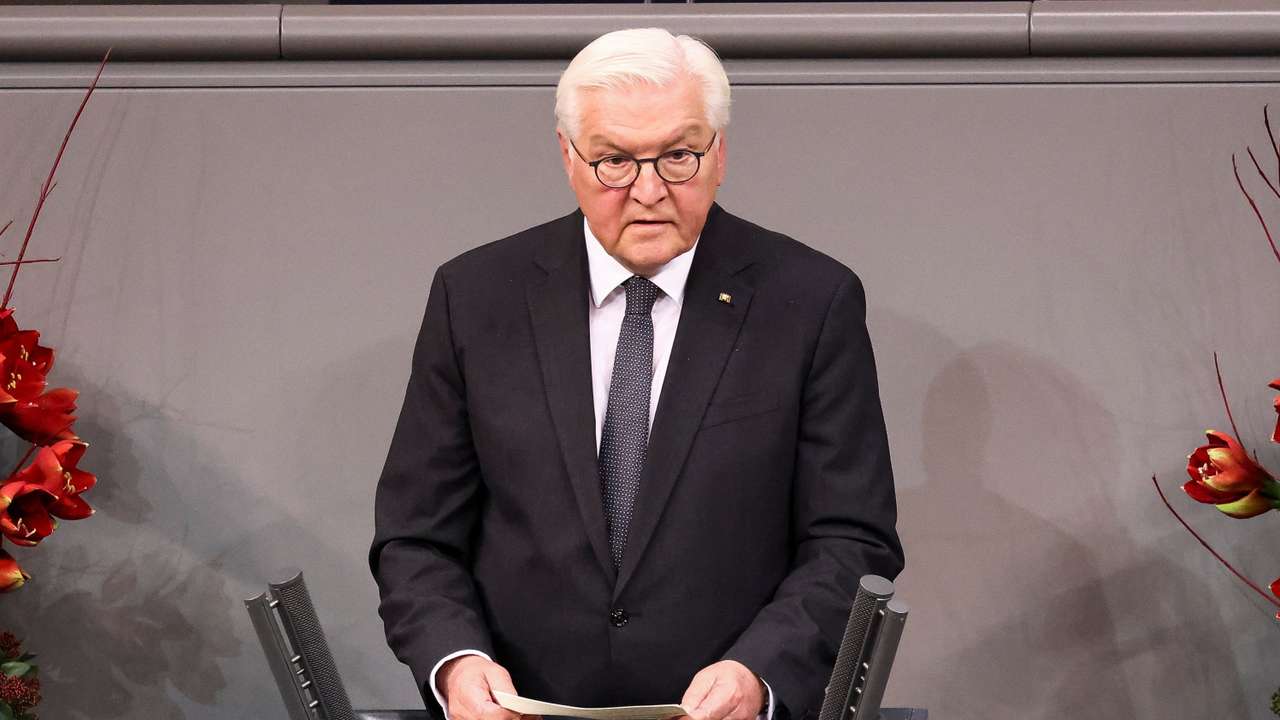 Remembrance Day ceremony at the lower house of parliament, the Bundestag, in Berlin