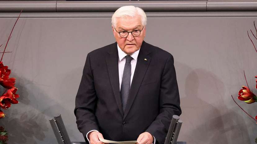 Remembrance Day ceremony at the lower house of parliament, the Bundestag, in Berlin