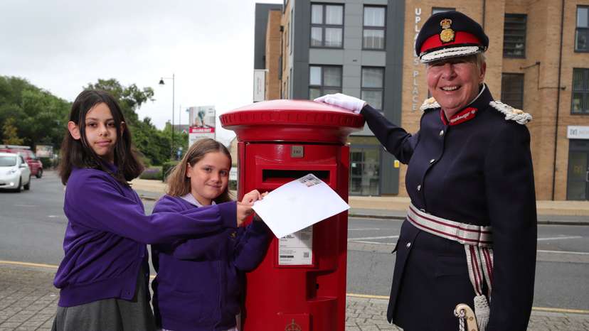 First postbox bearing the cypher of Britain's King Charles is installed in Great Cambourne