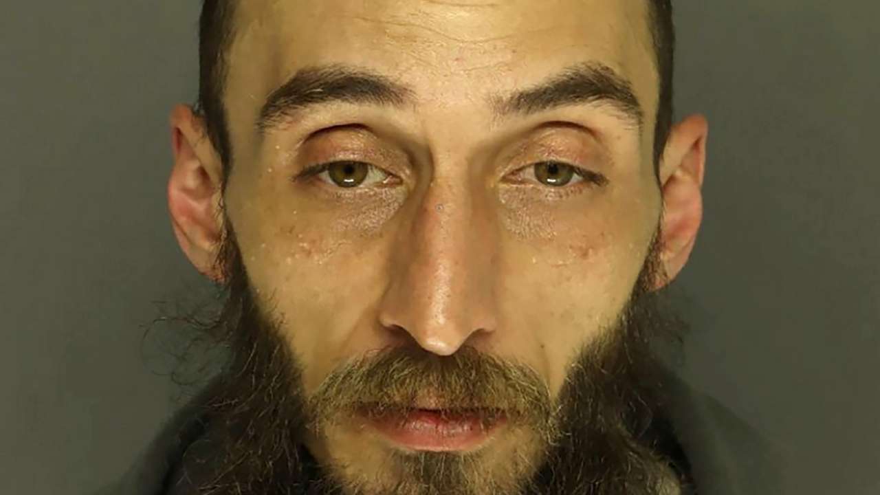 Cody Balmer appears in a booking photograph after his arrest on suspicion of an attack on Pennsylvania Governor Shapiro's official residence