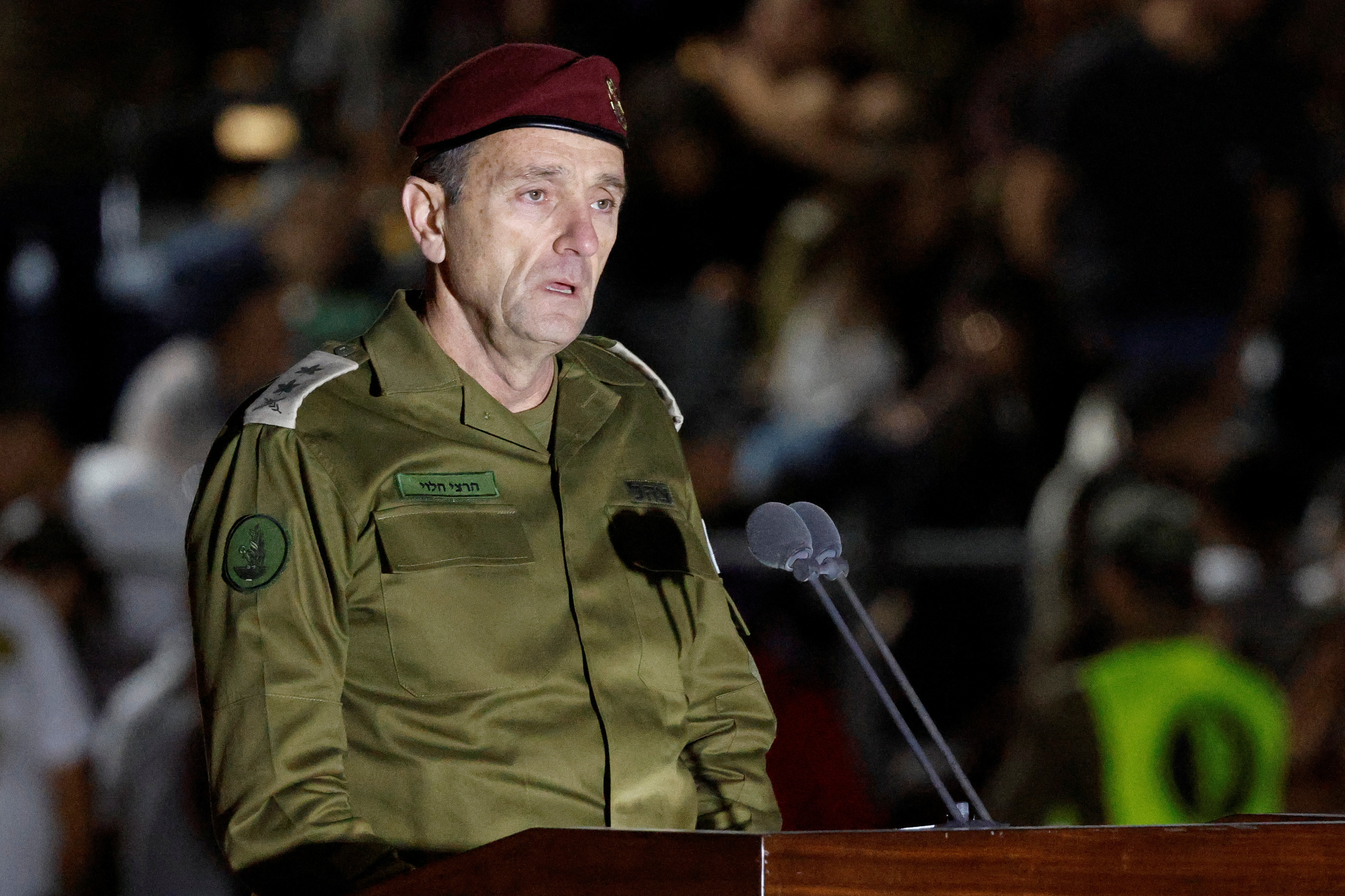Ceremony for the 70th cohort of military combat officers, near Mitzpe Ramon
