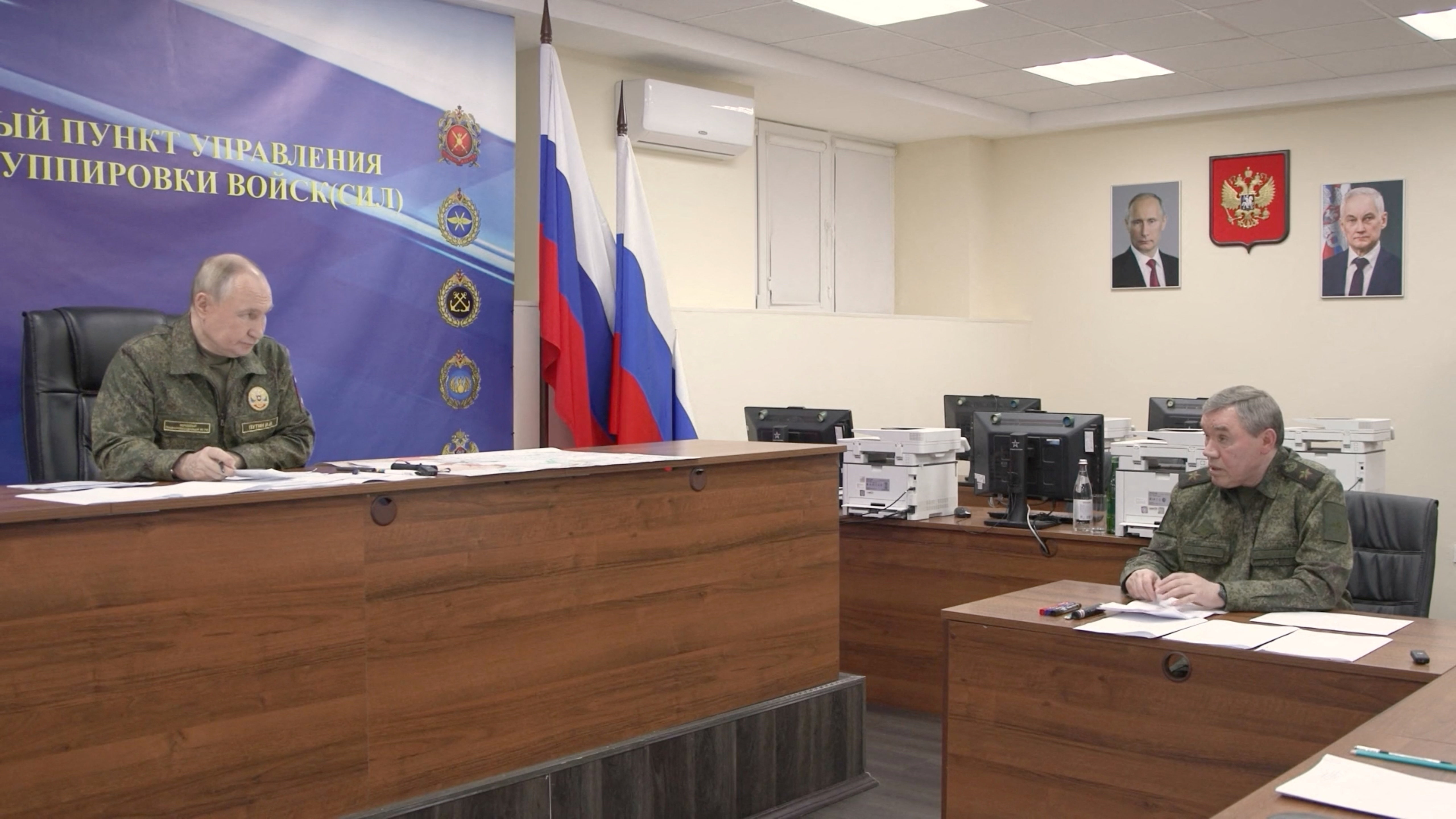 Russia's President Putin visits armed forces' command centre in the course of Russia-Ukraine conflict