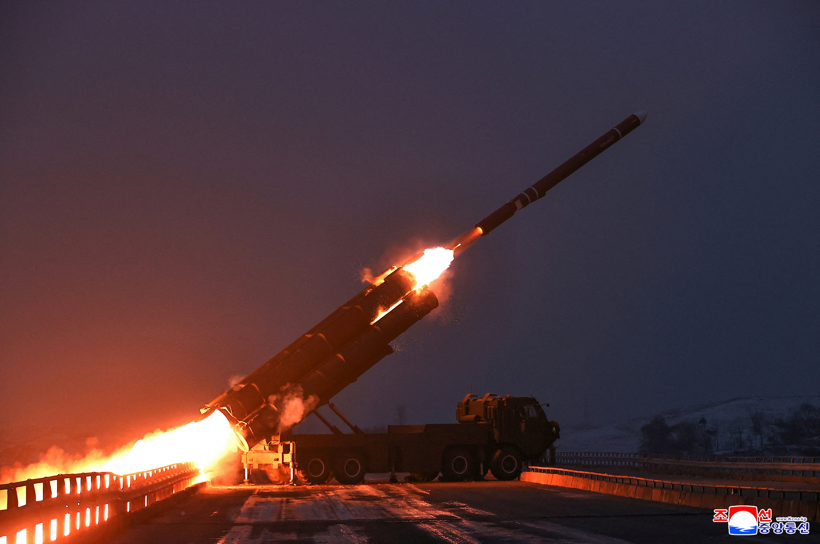 North Korea long-range strategic cruise missile launching drill, according to local media