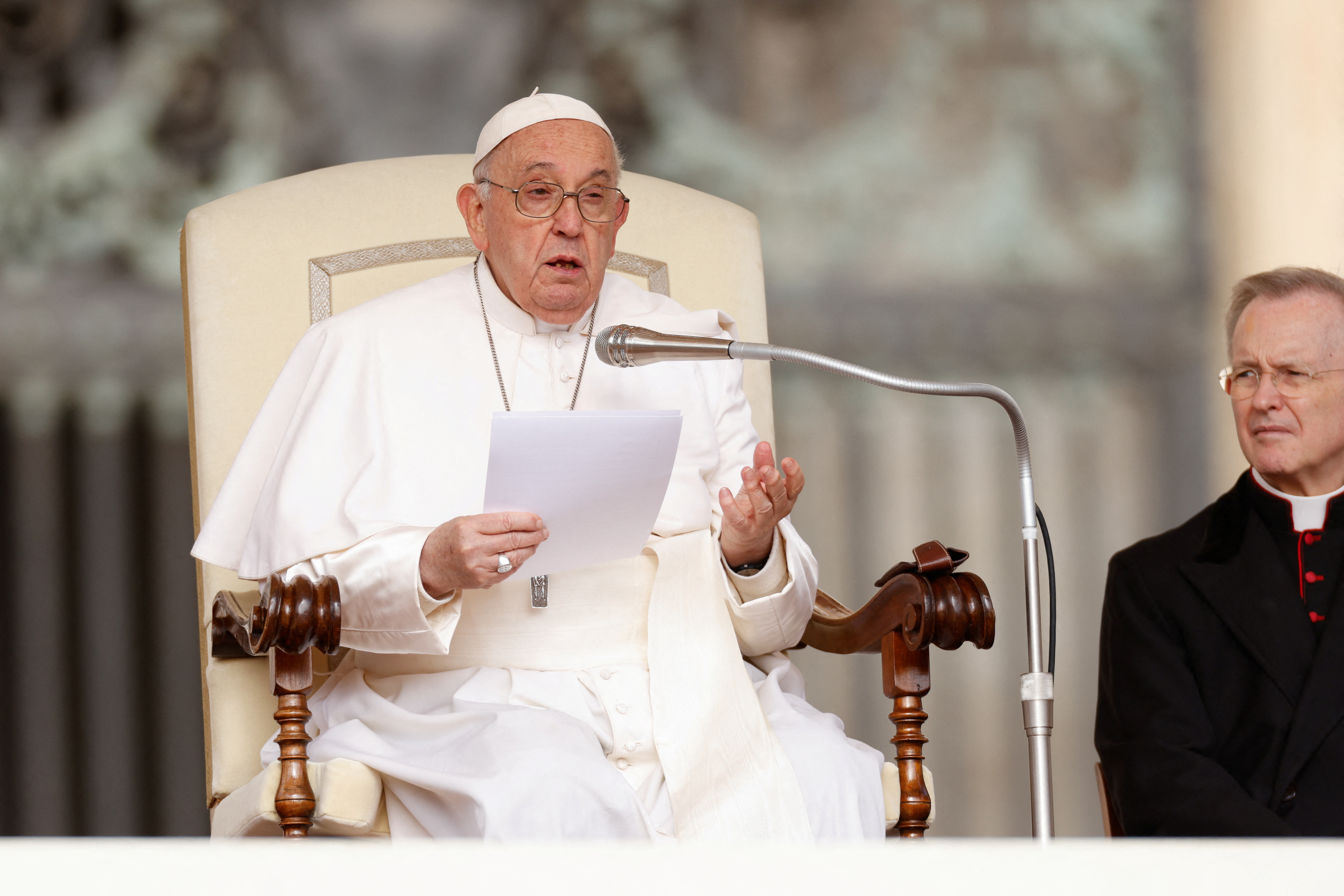 Pope Francis holds weekly general audience at the Vatican