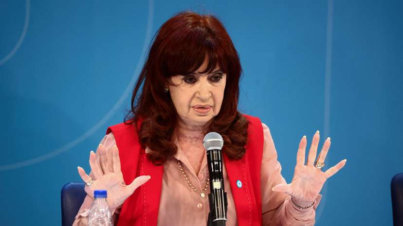 Argentina's Former President Kirchner assumes the presidency of the Peronist opposition Justicialist Party, in Buenos Aires